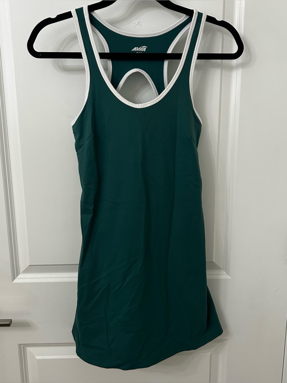 AVIA Women's Teal Racerback Skort Dress with White Trim Size XS